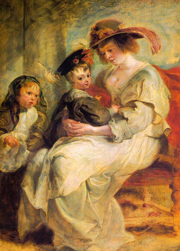Peter Paul Rubens Helene Fourment and her Children, Claire-Jeanne and Francois Germany oil painting art